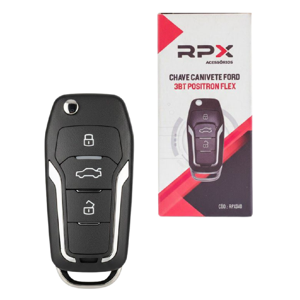 Controle Chave Canivete Compatível Alarmes Pósitron Rpx-040 em Oferta na Shopee