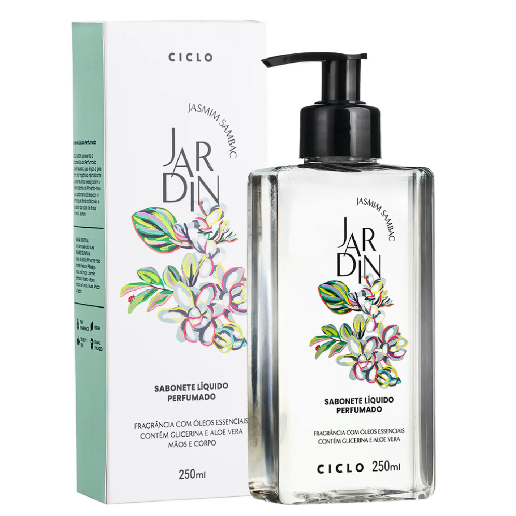 Sabonete Liquido Jardin  Jasmim Sambac 250ml Ciclo