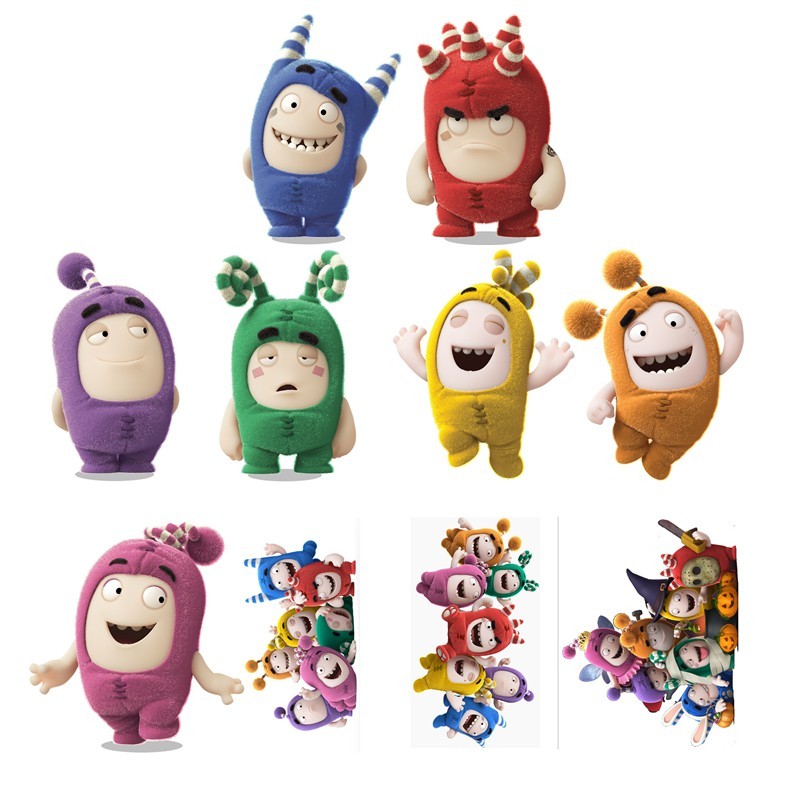 oddbods kit decoração de festa infantil 10 display de 20cm