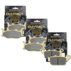 Kit Pastilhas de Freio Xj6 2009-2012 Diafrag (Metálica)
