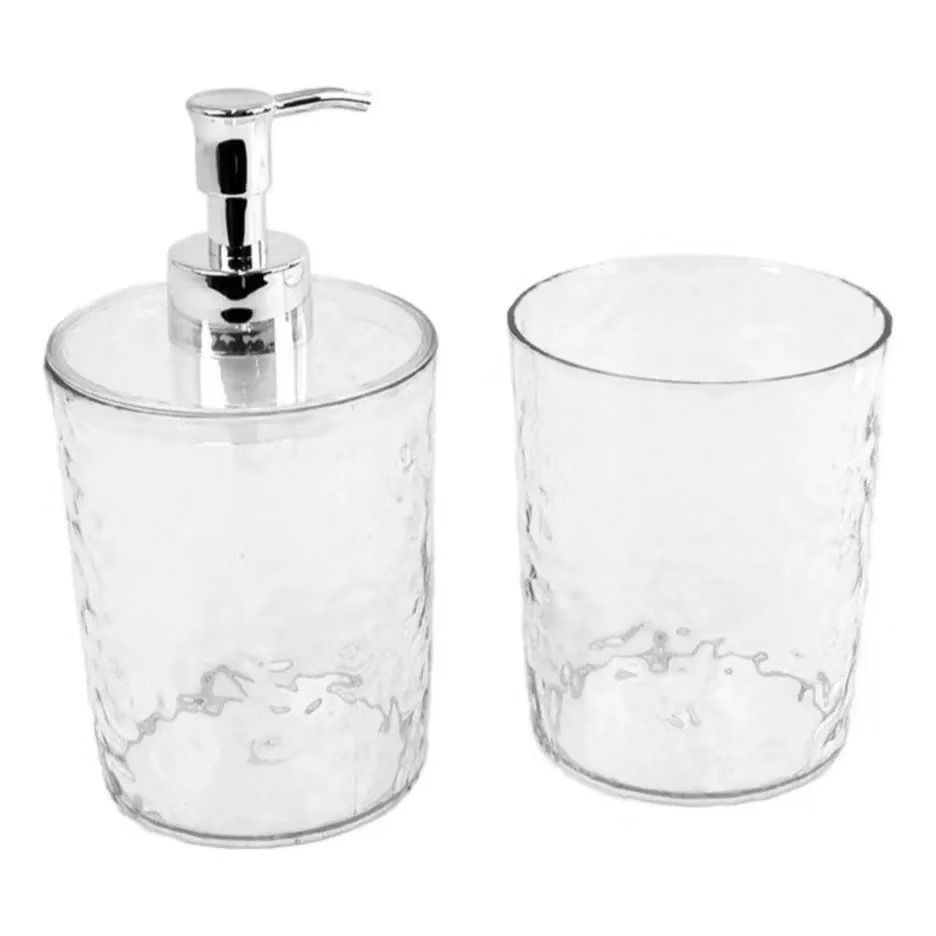 Porta sabonete liquido + Porta escova de dentes Multiuso Acrilico Importado - 9547