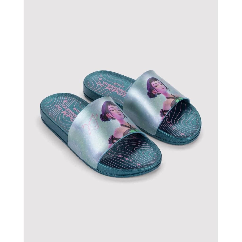Chinelo Slide Infantil Grendene Kids Guerreiras do K-POP Huntrix em Oferta na Shopee