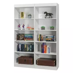 Estante Livreiro Multiuso 8 prateleiras 1,78m Office Branco J&A