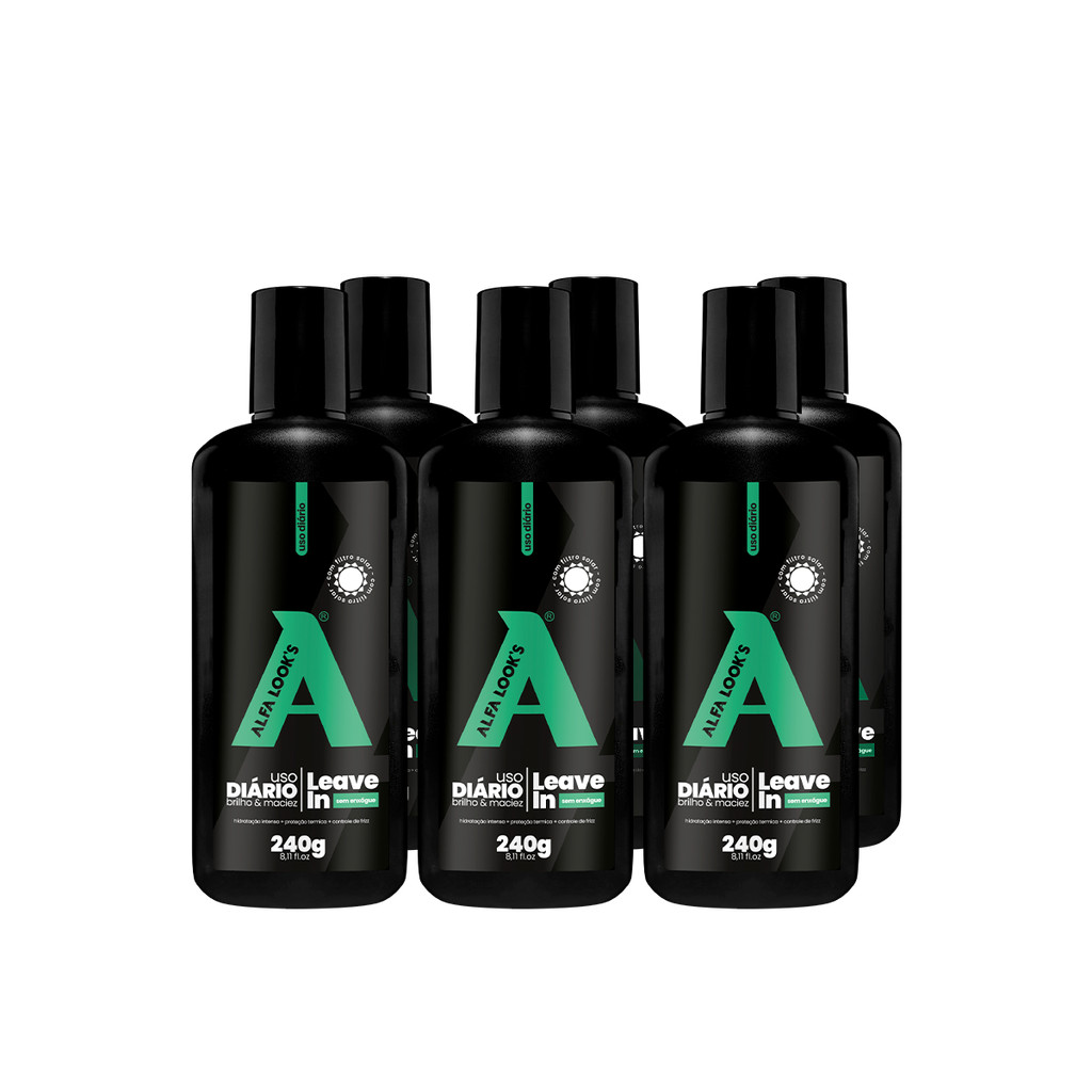 LEAVE-IN 240G ALFA LOOK'S - 6 UNIDADES - LEAVE IN CAPILAR PARA REVENDA