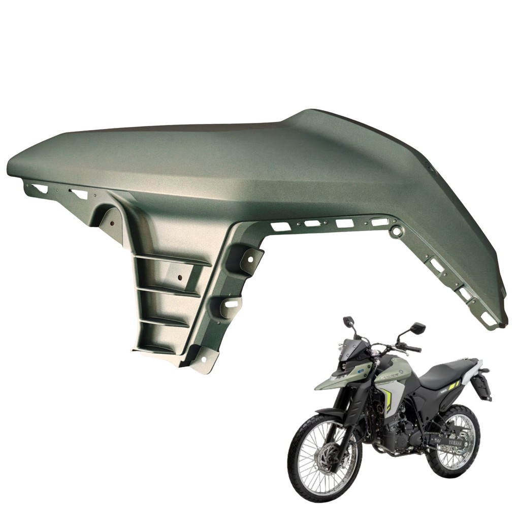 Capa Tanque Esquerdo Yamaha Xtz Lander 250 2025 Connected Verde Fosco