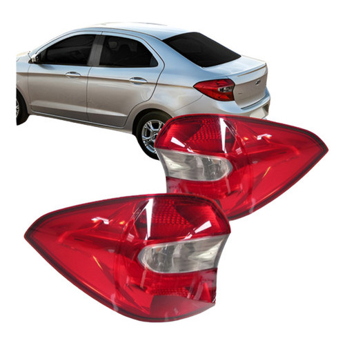 Par Lanterna Ford Ka 2015 2016 Sedan Bicolor