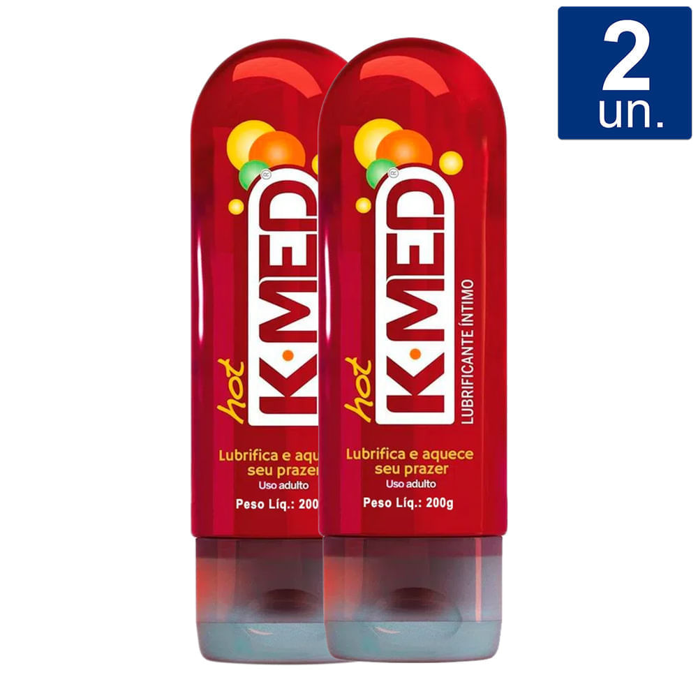 Kit 2 Gel Lubrificante Íntimo K-Med Ice 200g em Oferta na Shopee