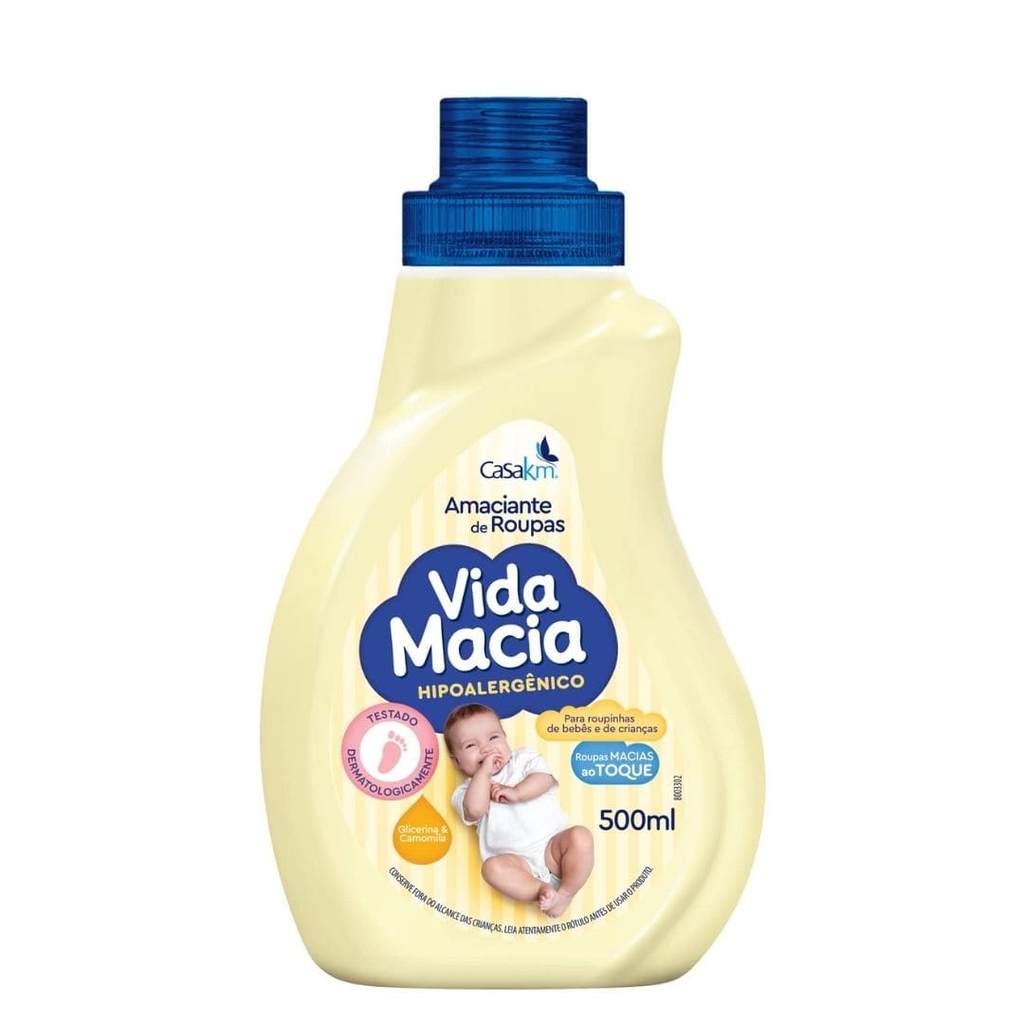 AMACIANTE GLICERINA E CAMOMILA 500ML VIDA MACIA em Oferta na Shopee