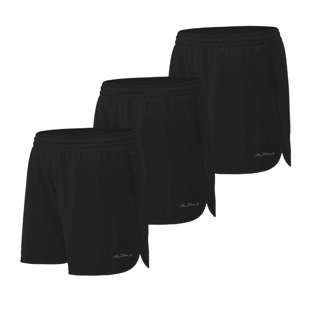 Kit 3 Shorts de Corrida Dry Alpha Co