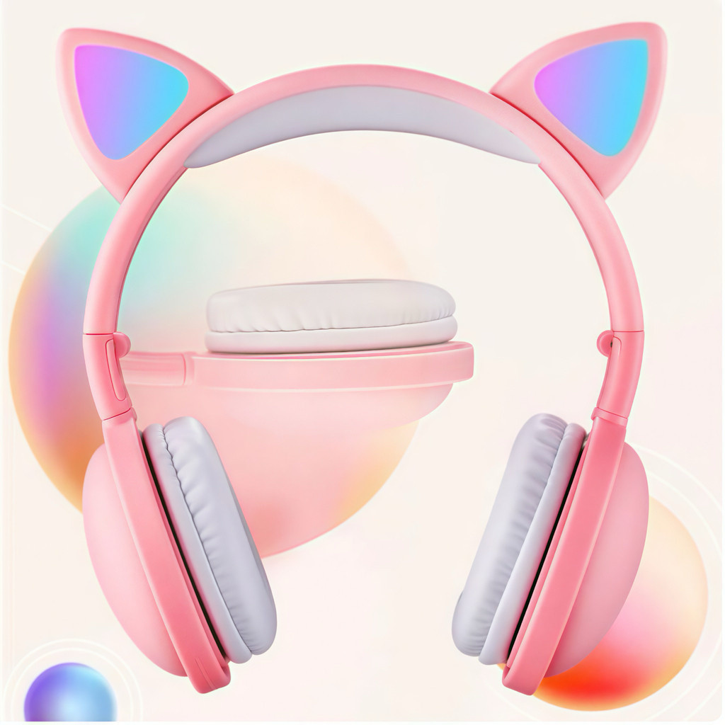 Fone Gatinho Sem Fio Bluetooth Headphone Gatinho Led Sem Fio