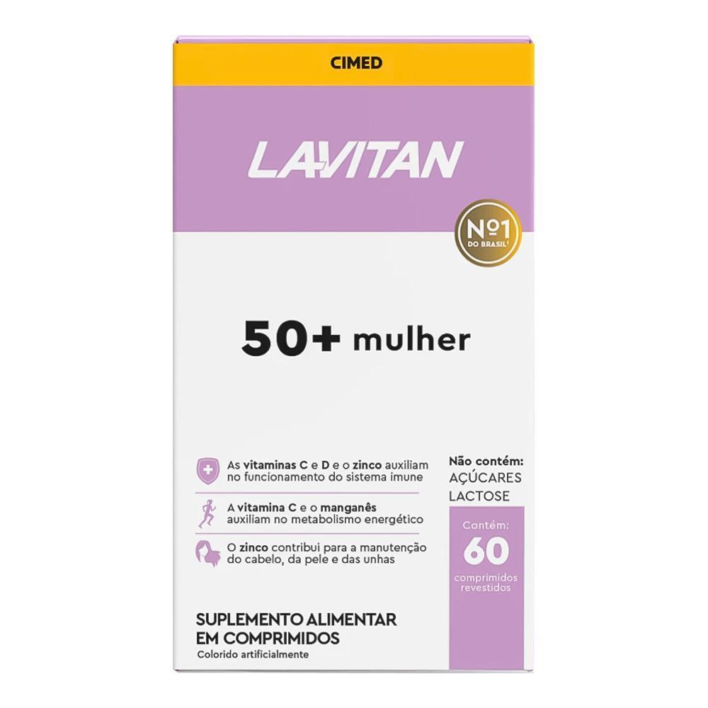 Lavitan 50+ Mulher Com 60 Comprimidos Suplemento Comprimidos em Oferta na Shopee