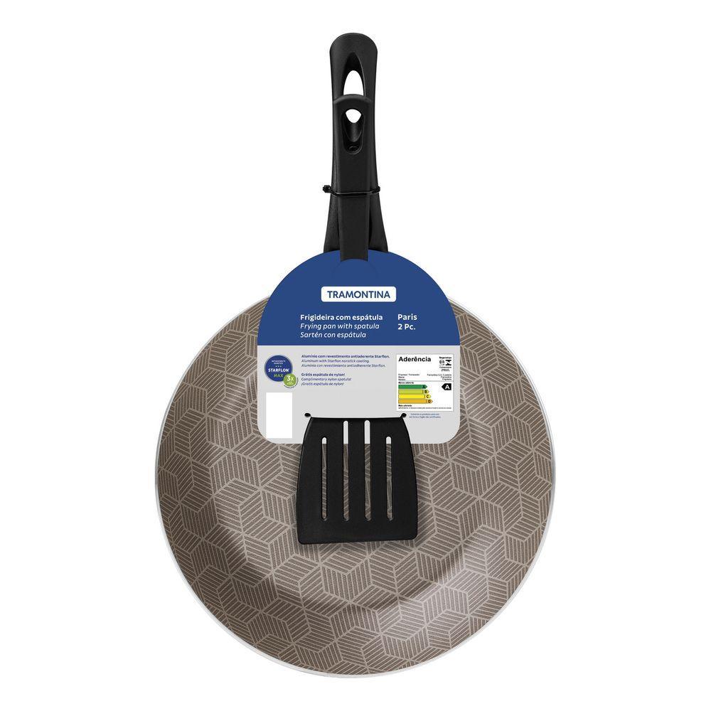 Frigideira Tramontina Paris 26cm, 1,8L, Alumínio, com Espátula, Vermelho - 28500/726 em Oferta na Shopee