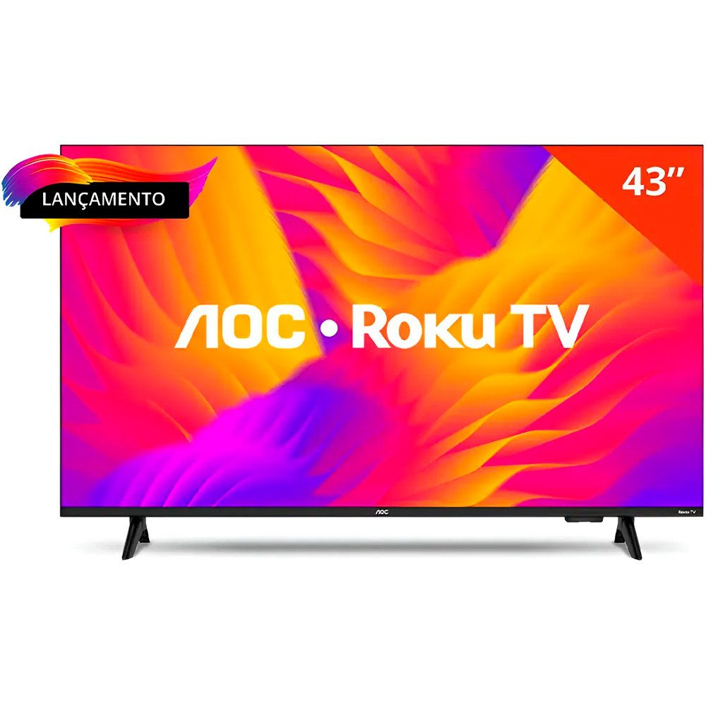 Smart TV AOC 43'' Full HD Wi-Fi Roku TV 43S5155/78G