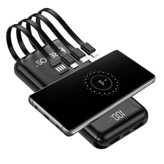 CARREGADOR 10000MHA  POWER BANK  INDUÇÃO UNIVERSAL 4 cabo Sem fio Bateria Carga