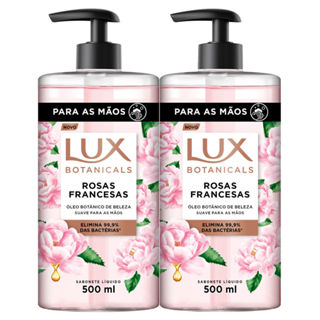 Kit 2 Sabonete Líquido Lux Botanicals Rosas Francesas 500ml em Oferta na Shopee