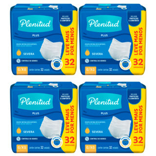 Kit 4 Roupa Íntima Plenitud Plus Unissex Tamanho G/XG 32 Unidades Descartáveis em Oferta na Shopee