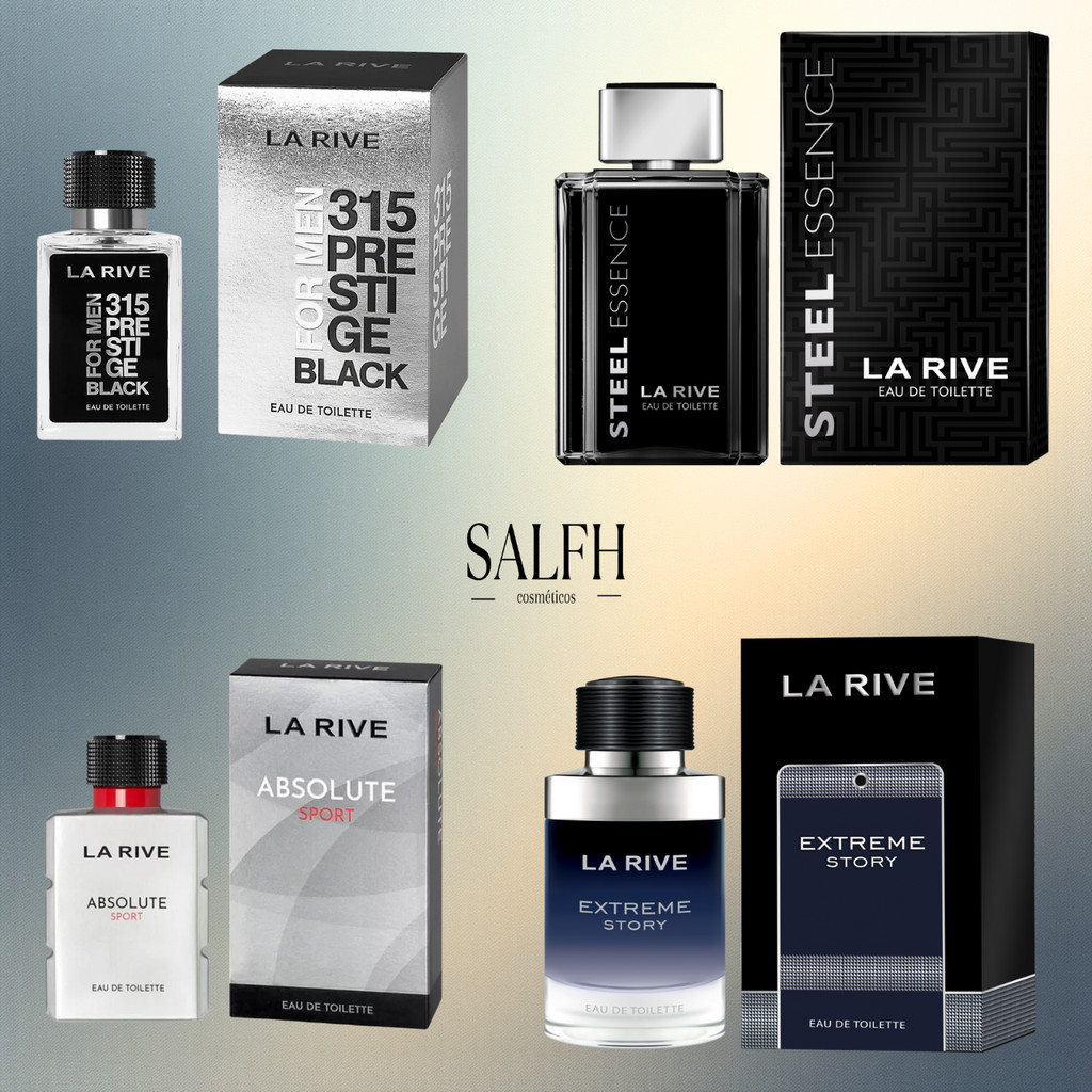 Perfume La Rive Masculino 315 Prestige Black Absolute Sport Steel Essence Extreme Story