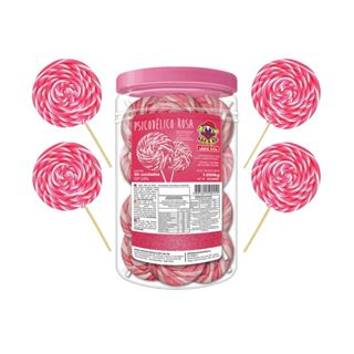 Pirulito Psicodélico Gigante Rosa Chaves Pote Com 30 Unidades de 35g Santa Rita em Oferta na Shopee