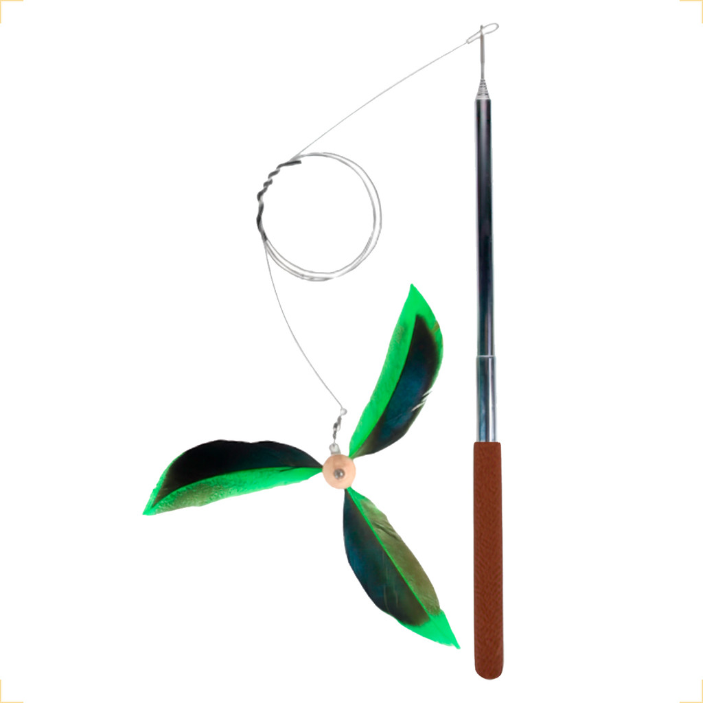 Varinha Retrátil Brinquedo para Gatos em Aço em Oferta na Shopee