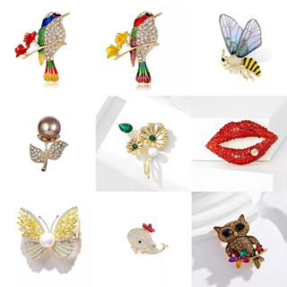 Broche de Animal de flor borboleta acessórios de roupas fixas em Oferta na Shopee