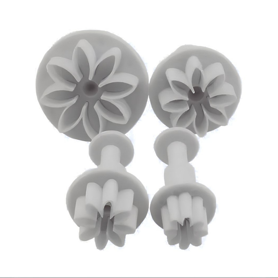 Kit Cortador Ejetor Margarida Pasta Americana E Biscuit