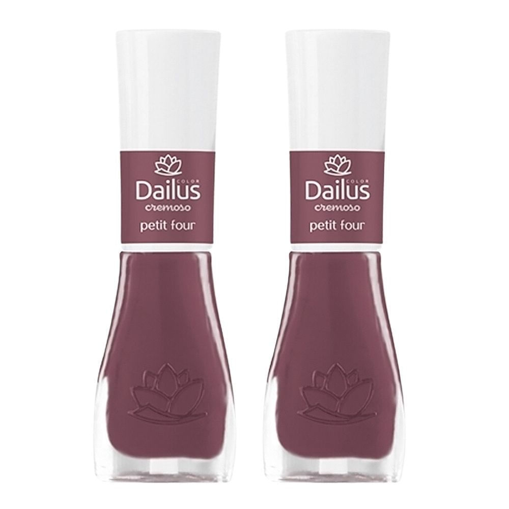 Kit 2 Esmalte Dailus Color Cor Petit Four com 8ml em Oferta na Shopee