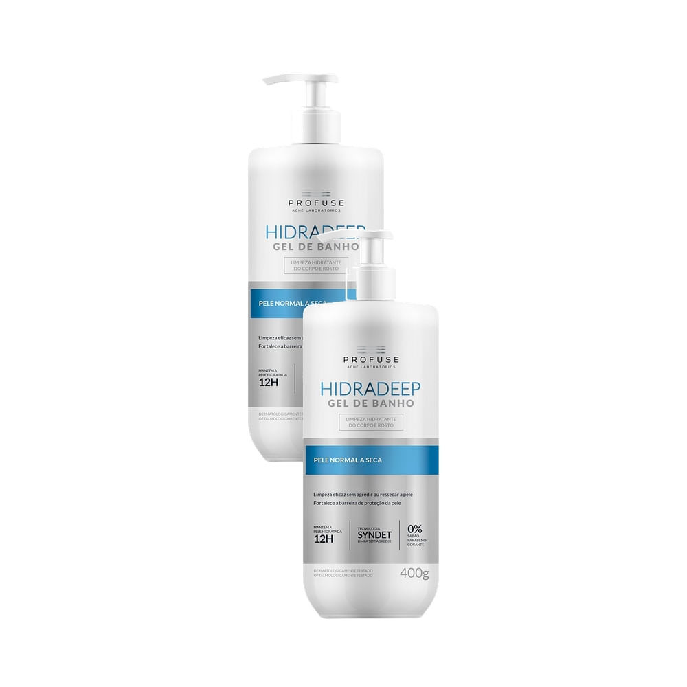 Kit 2 Profuse Hidradeep Gel de Banho Pele Normal a Seca 400ml