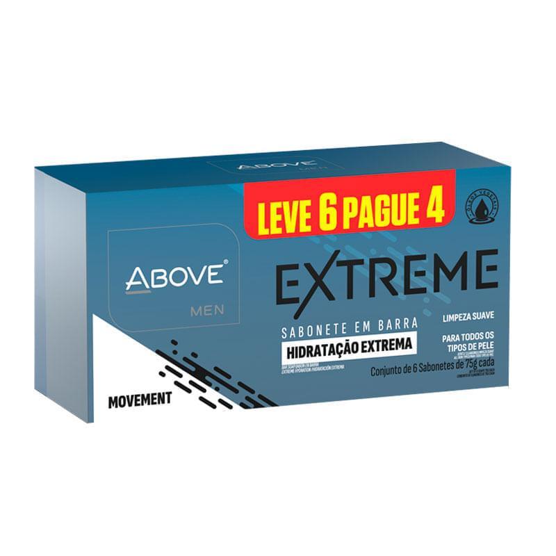 Kit Sabonete em Barra Above Men Extreme Movement 6 Unidades 75g em Oferta na Shopee
