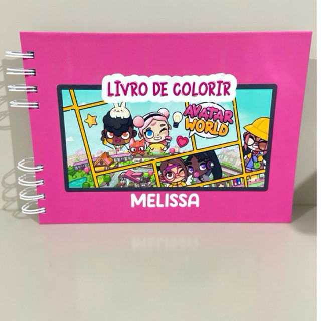 AVATAR WORLD LIVRO DE COLORIR World JOGO 50 DESENHOS FOLHAS 180G EXCLUSIVO JOGO MENINA FOFINHO CAPA DURA A5