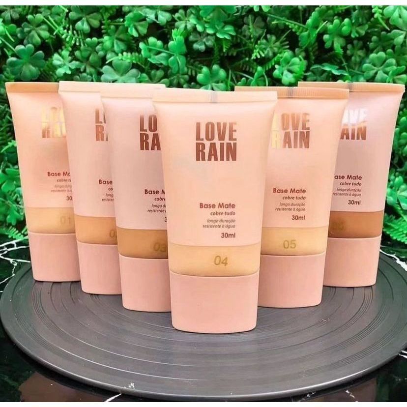 Imagem Base matte, alta cobertura, à prova d'água, resistente à chuva, longa duração