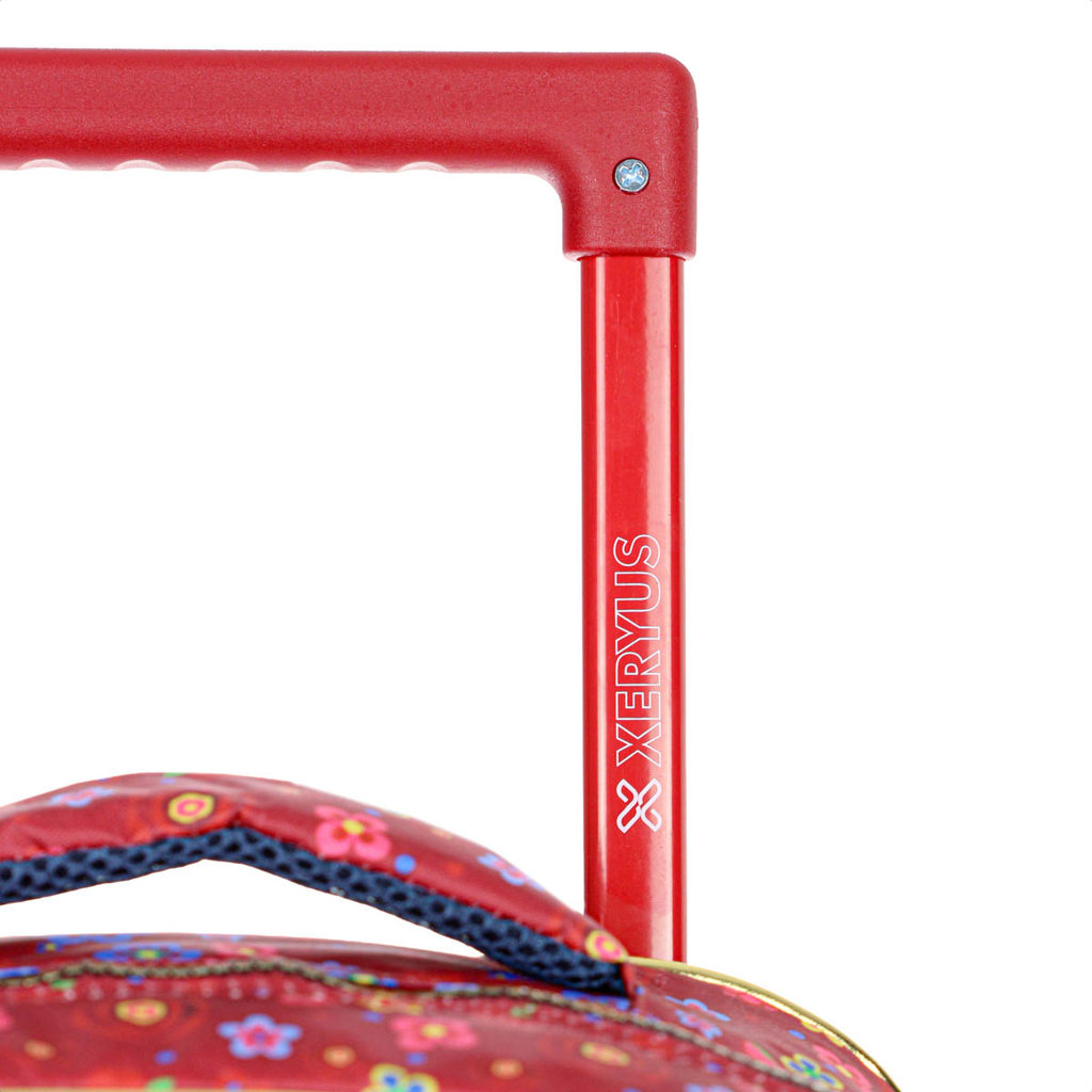 Detalhes do Mochila Com Rodas Escolar Xeryus 16 Branca de Neve 14720 Vermelho e Azul - Infantil