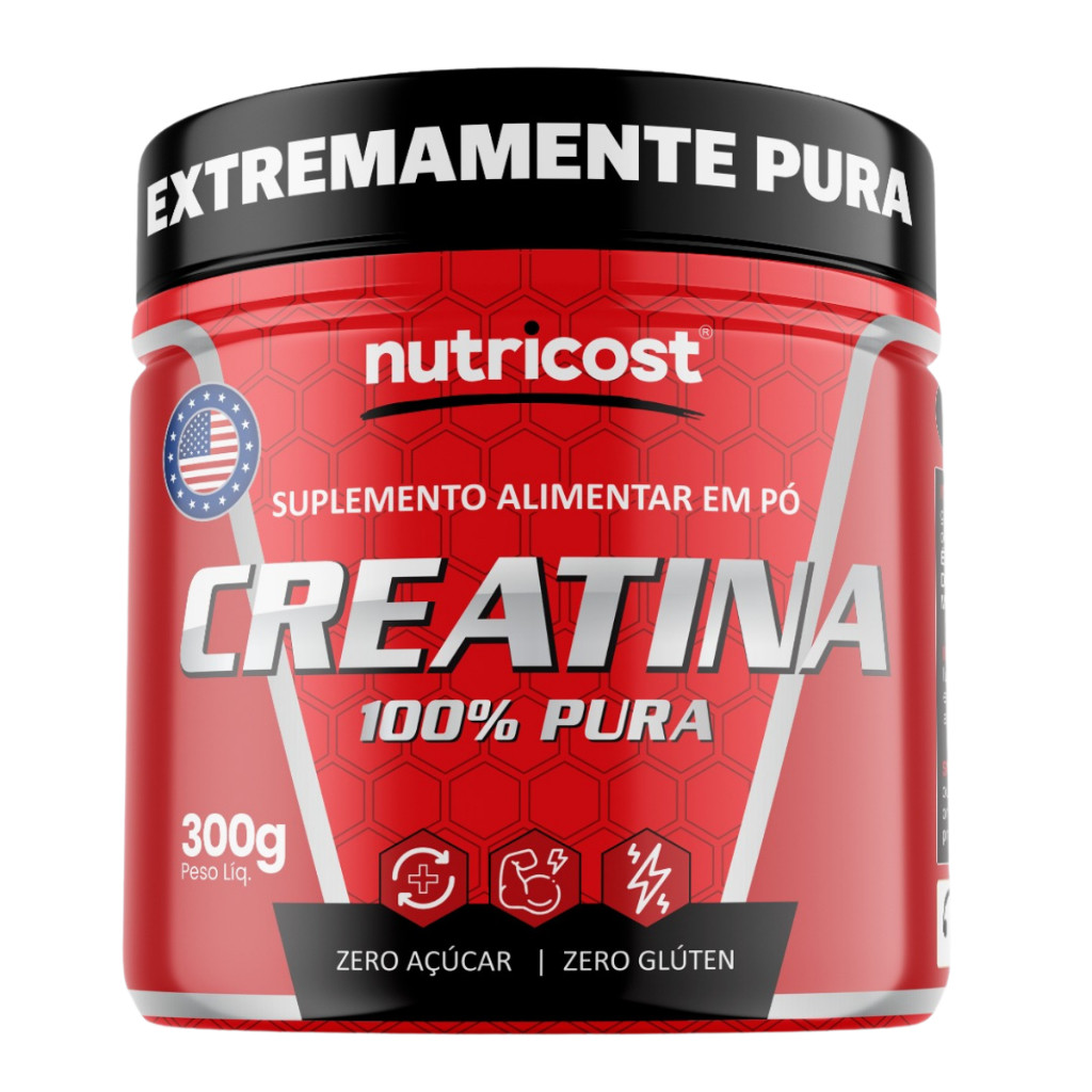 Creatina Nutricost 100% Pura 300g Extremamente Pura