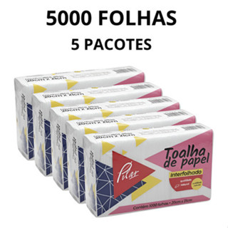 Papel Toalha 5000 Fls Interfolha Natural Pilar em Oferta na Shopee