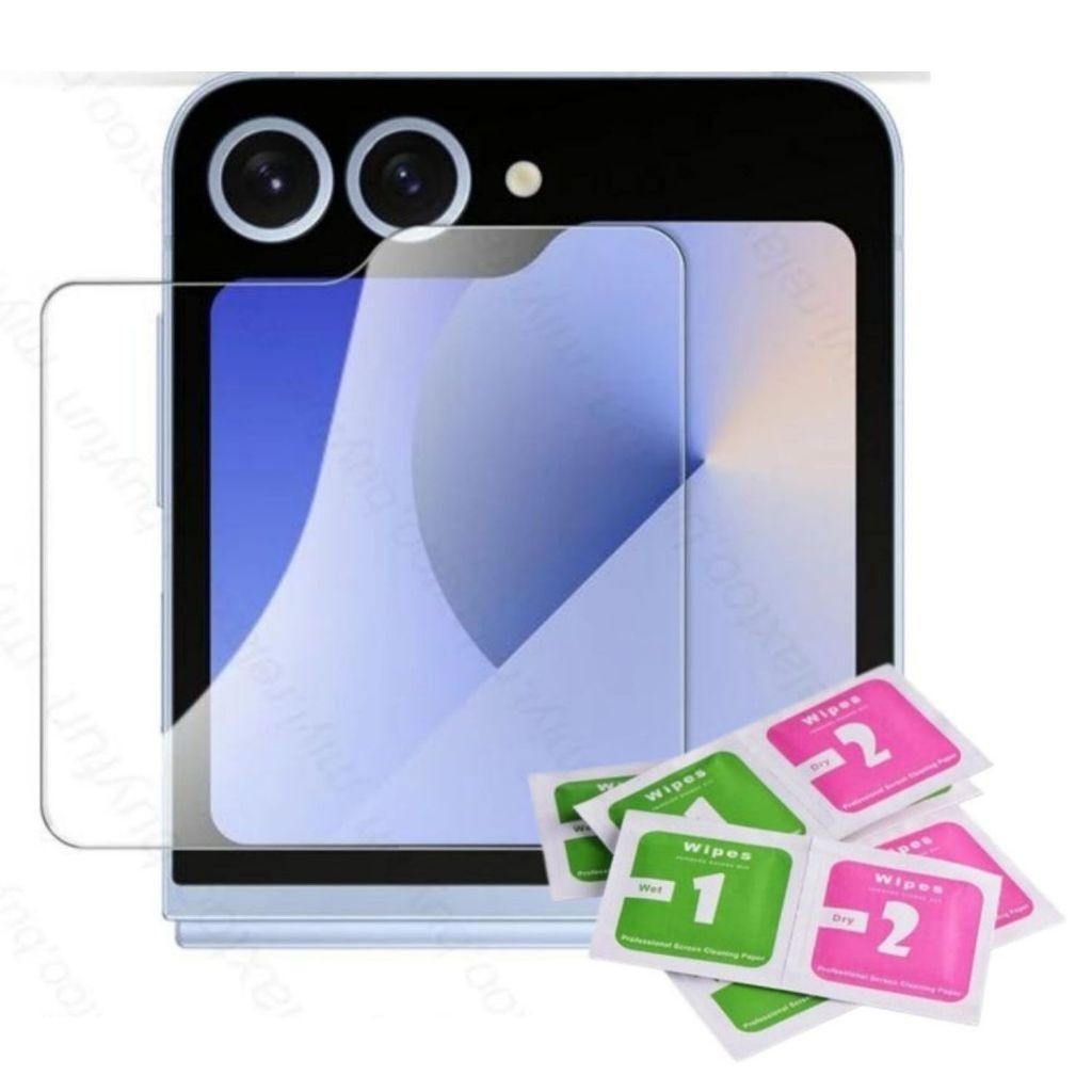 Película Tela Painel Externo Traseira Para Z Flip 6 Vidro Protetora Case Proteção Premium Case Capa Pelicula