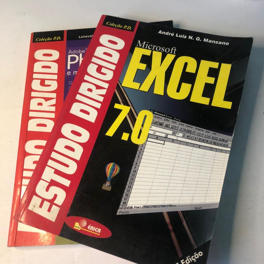 Kit 2 Livros Estudo Dirigido Adobe Photoshop 6 e Microsoft Excel 7.0