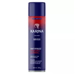 Hair Spray Fixador Antifrizz Karina Fixação Normal 400ml