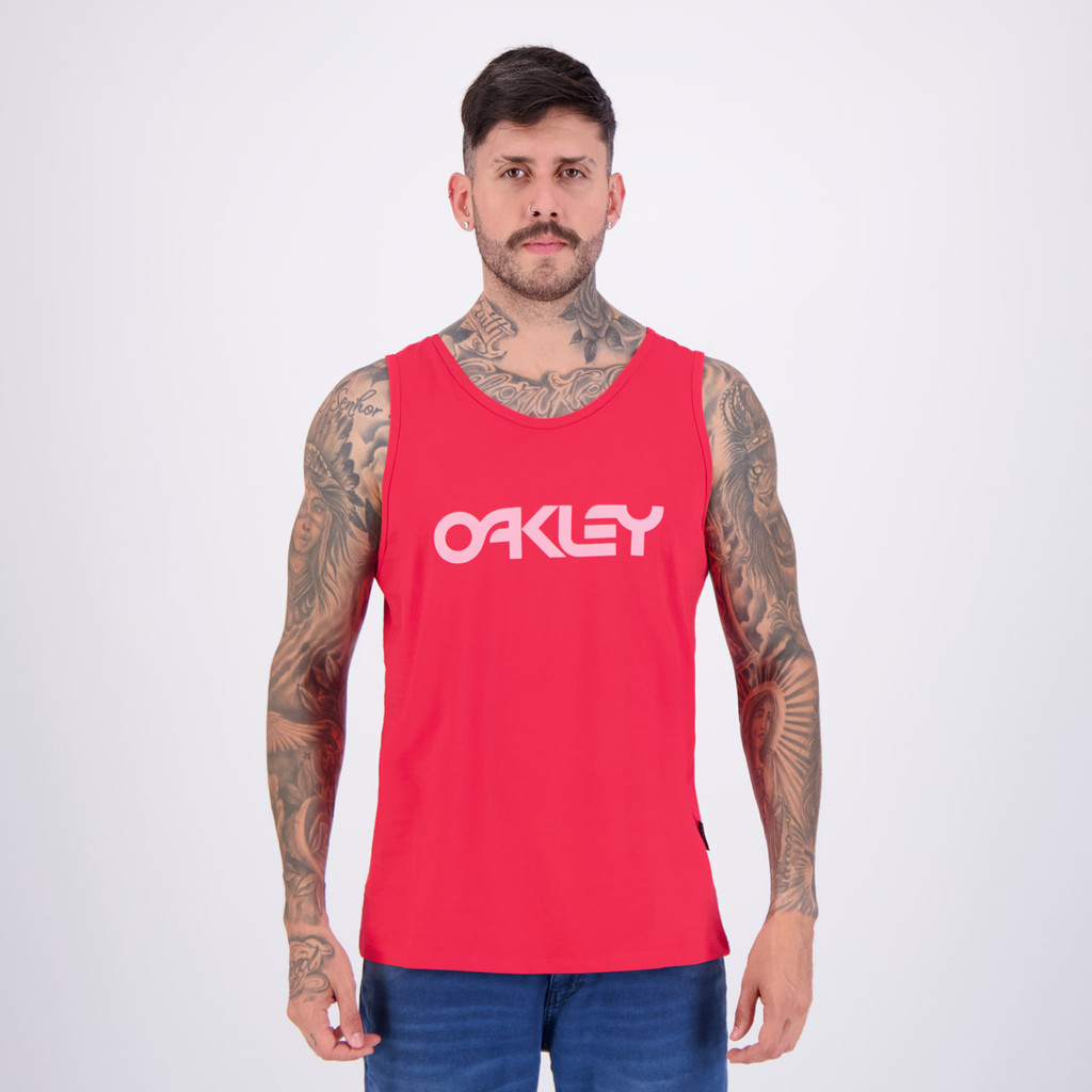 Regata Oakley Mark II Tank Vermelha e Rosa em Oferta na Shopee