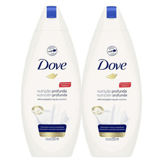 Kit 2 Sabonete Líquido Dove Nutrição Profunda 250ml em Oferta na Shopee