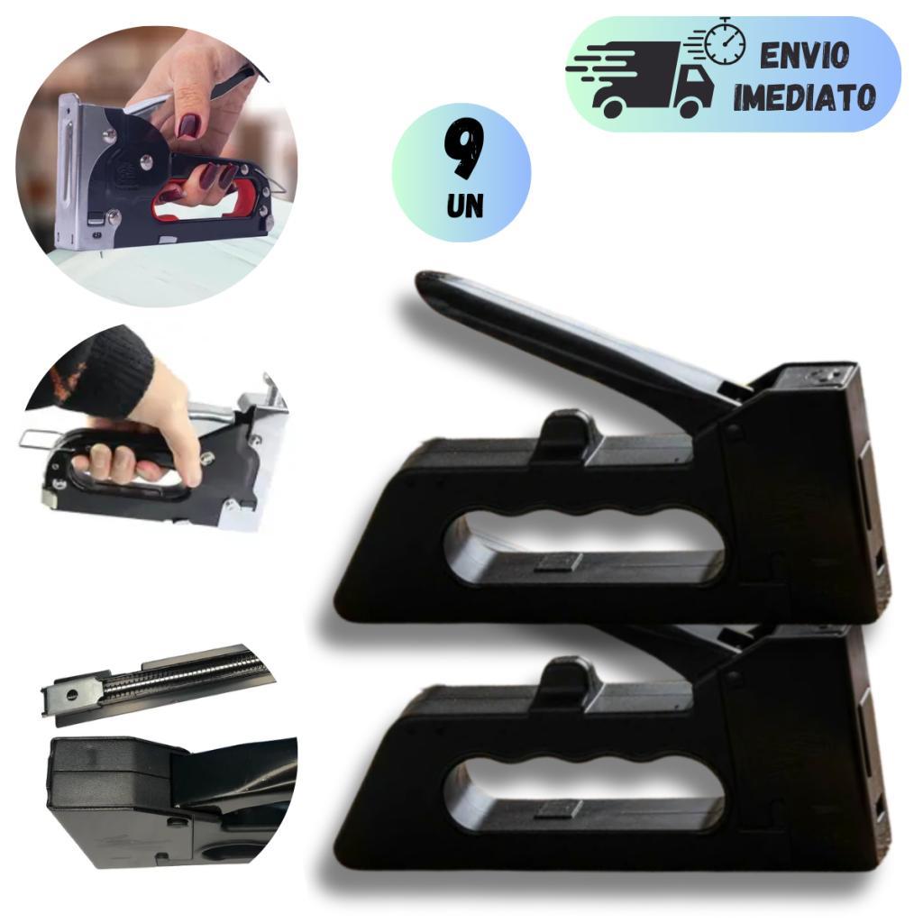 KIT 9 GRAMPEADOR PROFISSIONAL MULTIUSO MADEIRA TAPEÇARIA CARRO BANCO SOFA TAPECEIRO
