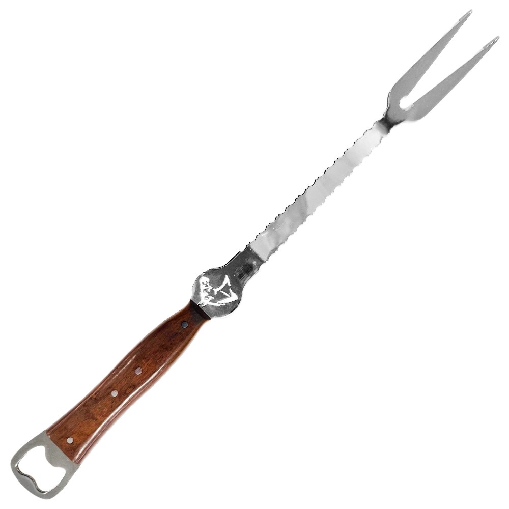 Garfão Inox  Abridor Cabo Madeira - Facas Cascavel