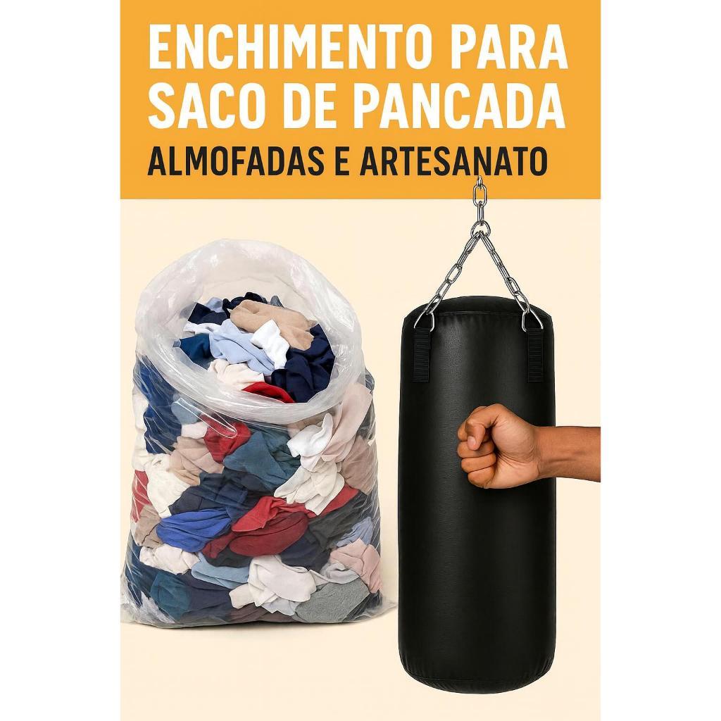 Retalhos de Tecido para Enchimento – Ideal para Saco de Pancada, Travesseiros e Decoração