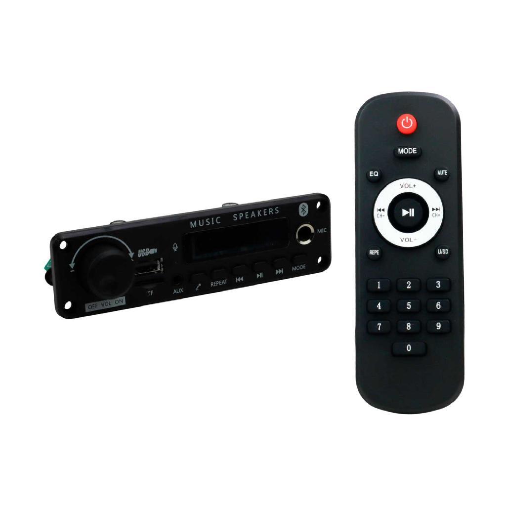 Placa Amplificador 200w Rms Bluetooth Usb Mp3 Microfone