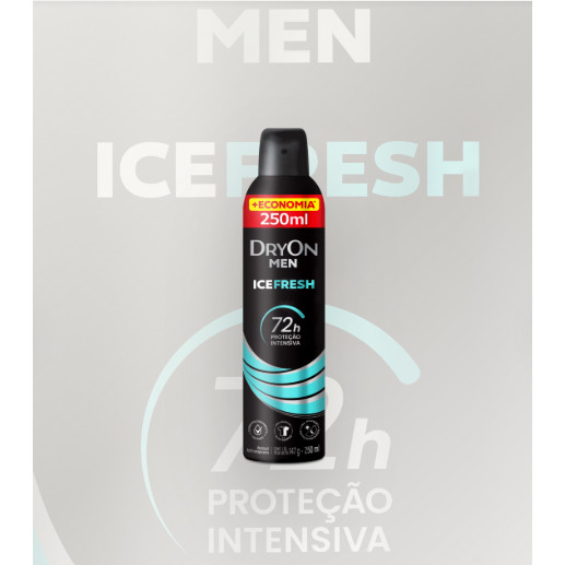 Desodorante Aerossol DryOn Ice Fresh 72h 250ml