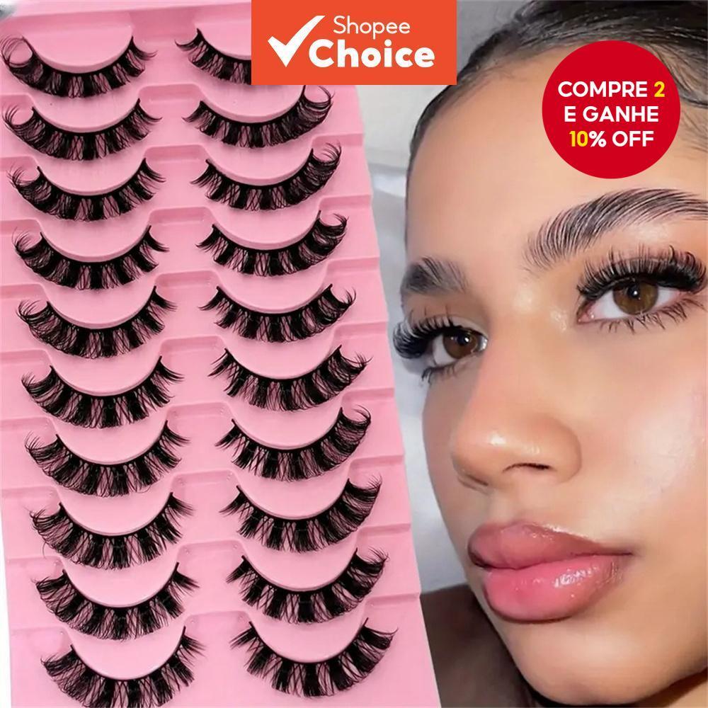 Cílios Postiços Estilo Russo 10 Pares , Mistura Macia E Fina Enrolada Em Dd , Olhos Dramáticos Volumosos em Oferta na Shopee