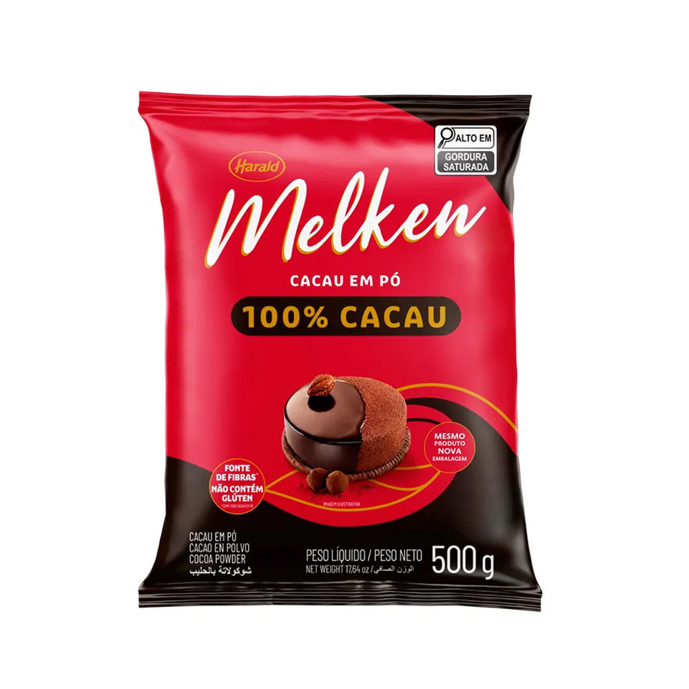 Cacau em Pó Melken 100% Puro 500g