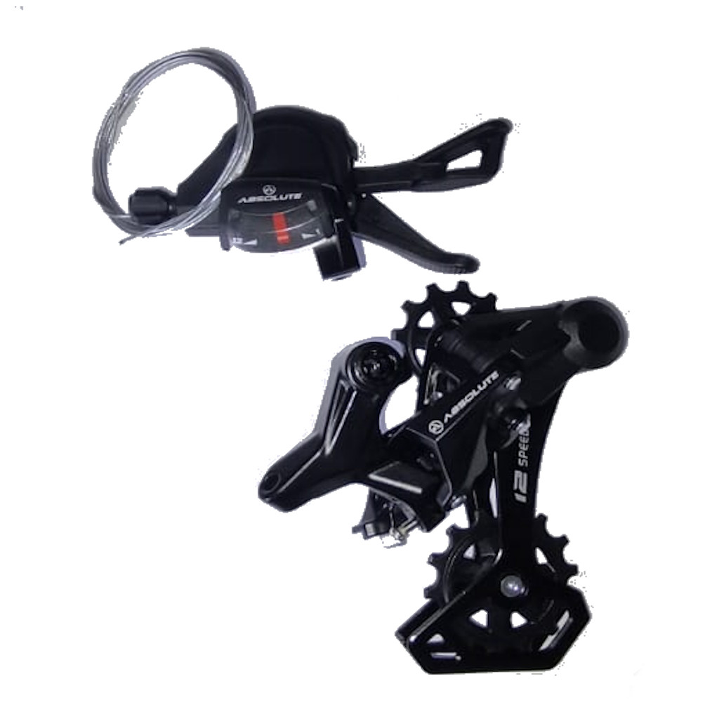 Kit 12v Alavanca e Cambio Traseiro 12 Velocidades Absolute Nero Custo Beneficio Single 1x12 Catraca K7