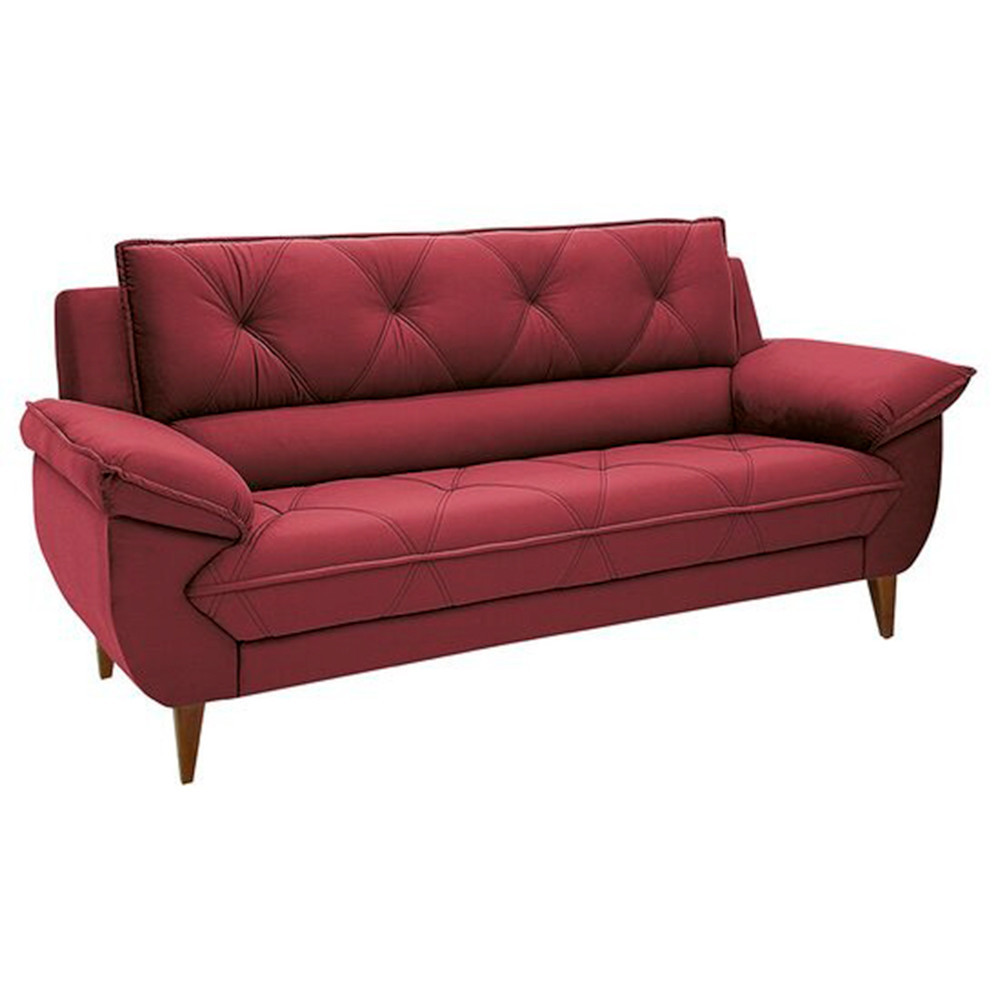 Sofá com 3 Lugares Dezzani Linoforte em Oferta na Shopee