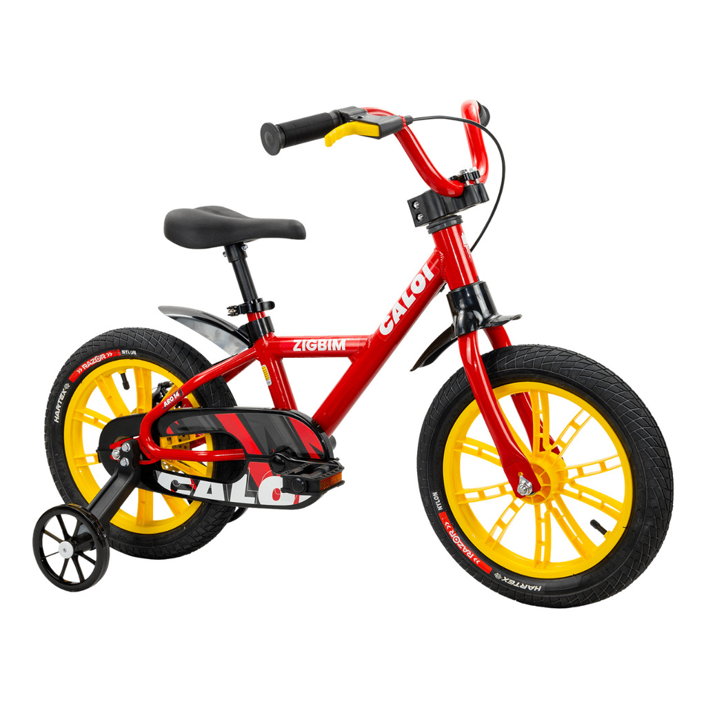 Bicicleta Infantil Aro 14" Zigbim Mod 2024 Vermelho Caloi