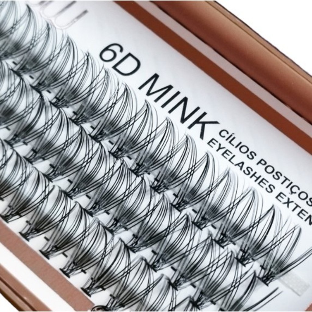 INLIS ANA BAZAR New Show KIT 10 Caixas Cílios Postiços 6D MINK -40 P- Tufos sem Nó