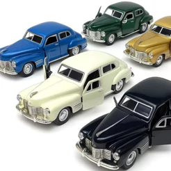 Carro Miniatura Colecionável em Metal Premium Com Fricção, Portas Funcionais e Pneus de Borracha Realistas